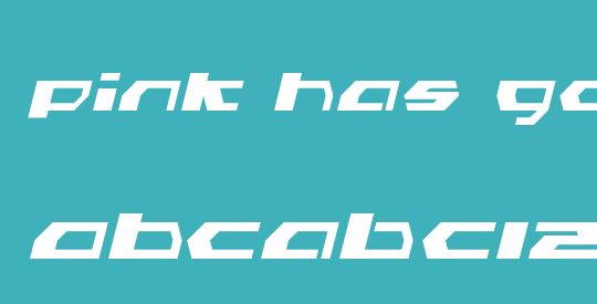 Pink Has Gone Extinct Oblique LDR