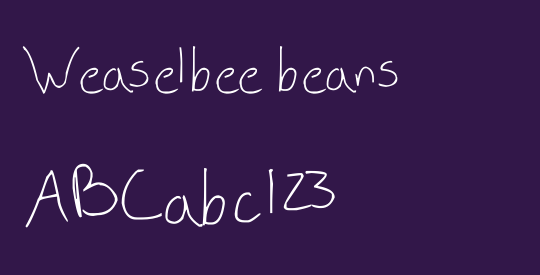 Weaselbee beans