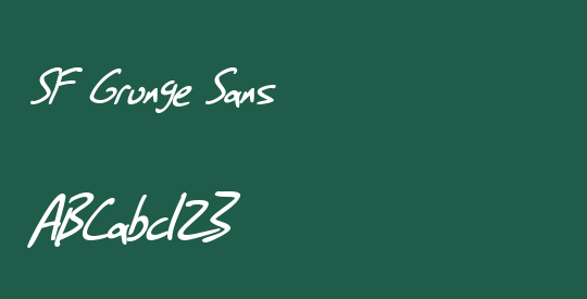 SF Grunge Sans