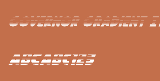Governor Gradient Italic