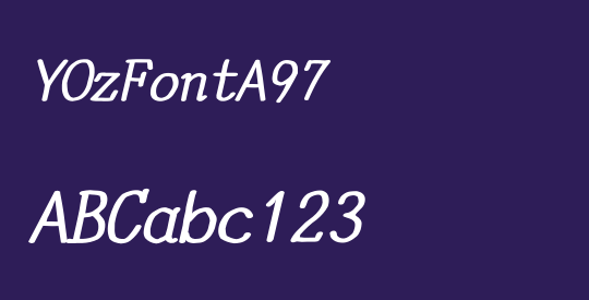 YOzFontA97