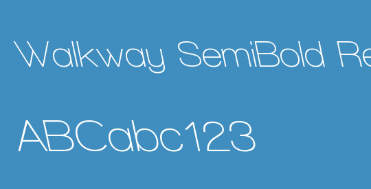 Walkway SemiBold RevOblique