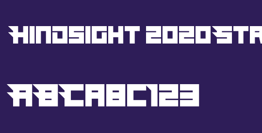 Hindsight 2020 Straight