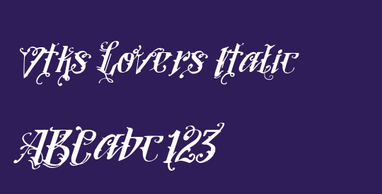 Vtks Lovers Italic