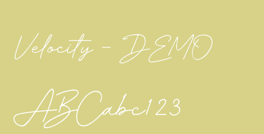 Velocity - DEMO