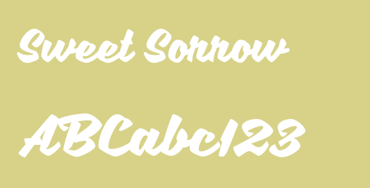 Sweet Sorrow