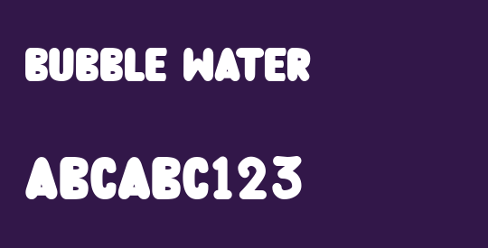 Bubble Water