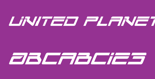 United Planets Italic