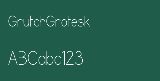 GrutchGrotesk