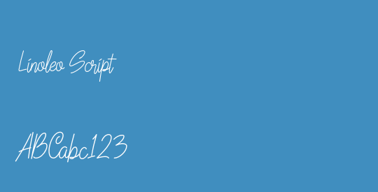 Linoleo Script