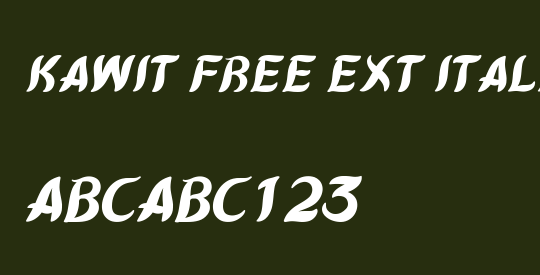 Kawit Free Ext Italic