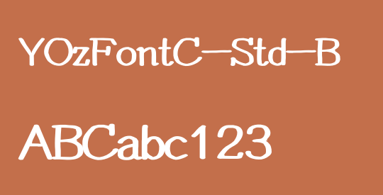YOzFontC-Std-B
