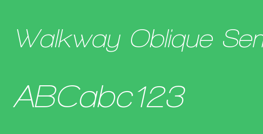 Walkway Oblique SemiBold