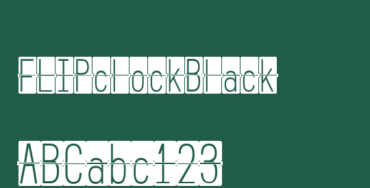 FLIPclockBlack