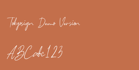 Tokyosign Demo Version