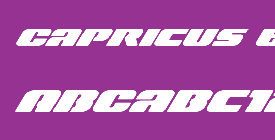 Capricus Expanded Italic