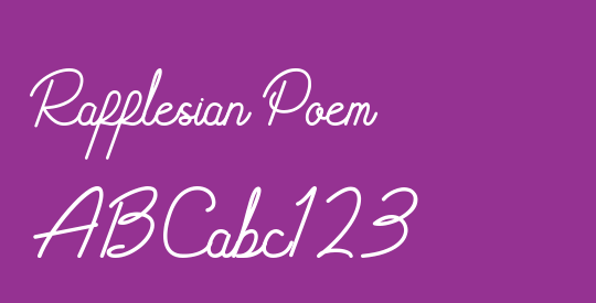 Rafflesian Poem