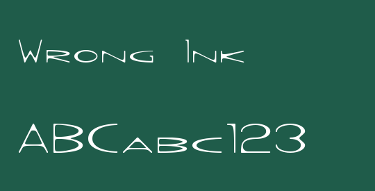 Wrong Ink