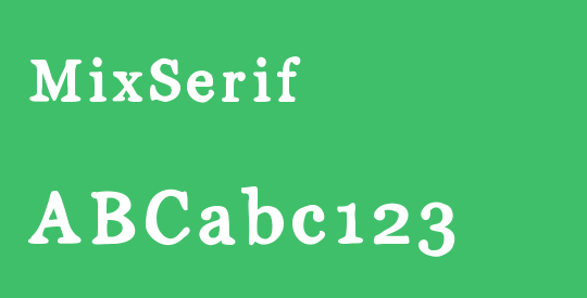 MixSerif
