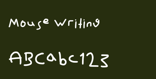 Mouse Writing