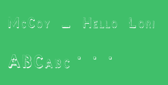 McCoy - Hello Lori