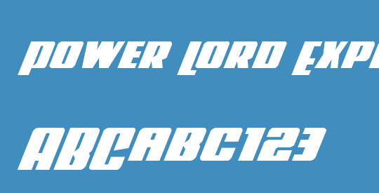 Power Lord Expanded Italic