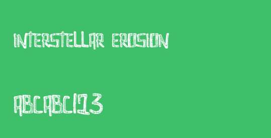 Interstellar Erosion