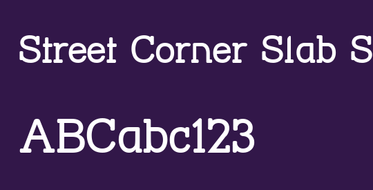 Street Corner Slab SemiBold