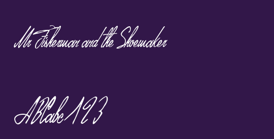 Mr Fisherman and the Shoemaker