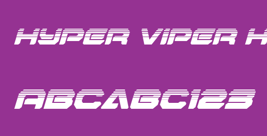 Hyper Viper Halftone Italic