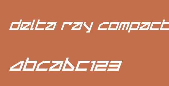 Delta Ray Compact Italic