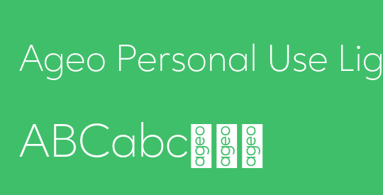 Ageo Personal Use Light