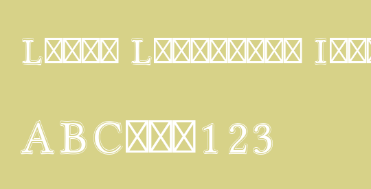 Linux Libertine Initials