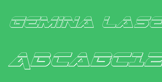 Gemina Laser 3D Italic