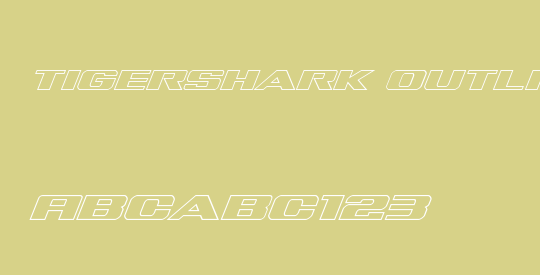Tigershark Outline Italic