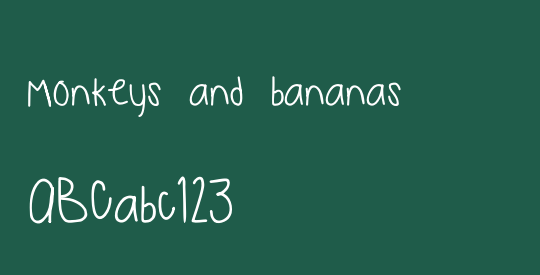 monkeys and bananas
