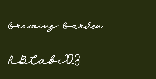 Growing Garden