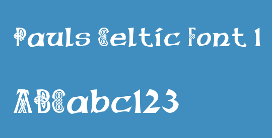 Pauls Celtic Font 1
