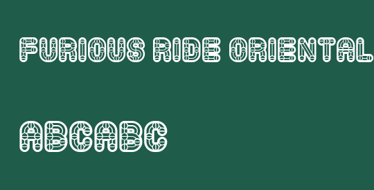 Furious Ride Oriental Book Stra
