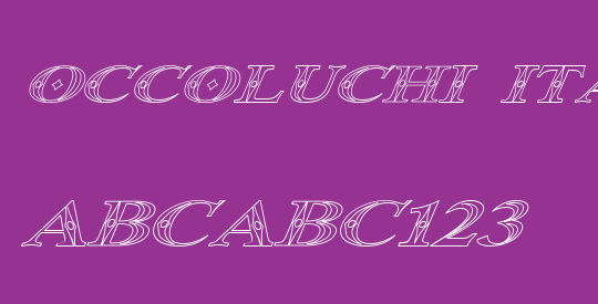 Occoluchi Italic Outline