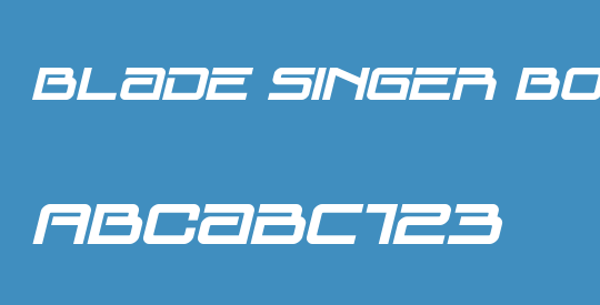 Blade Singer Bold Italic