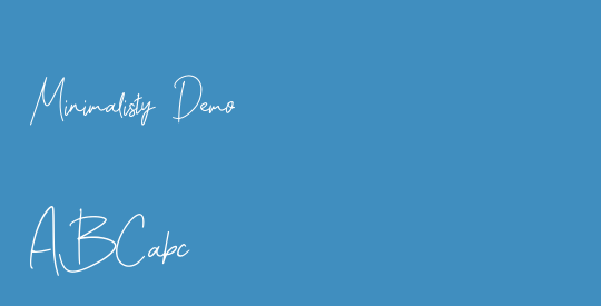 Minimalisty Demo