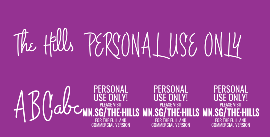 The Hills PERSONAL USE ONLY