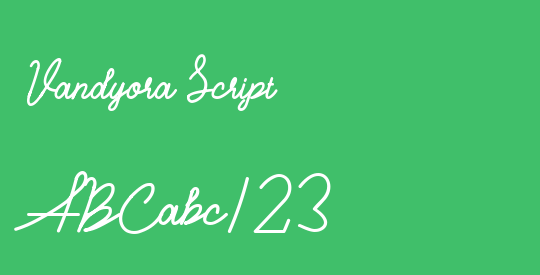 Vandyora Script