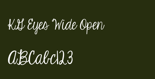 KG Eyes Wide Open