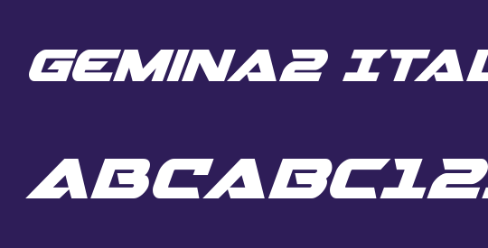 Gemina2 Italic