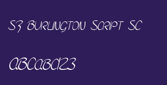 SF Burlington Script SC