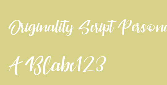 Originality Script Personal Use
