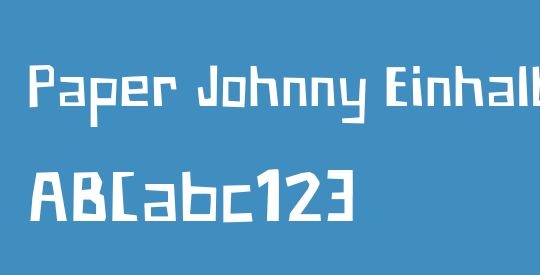 Paper Johnny Einhalb