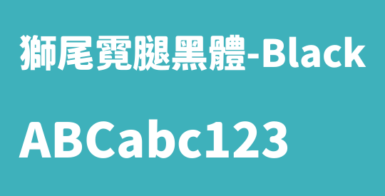 獅尾霓腿黑體-Black